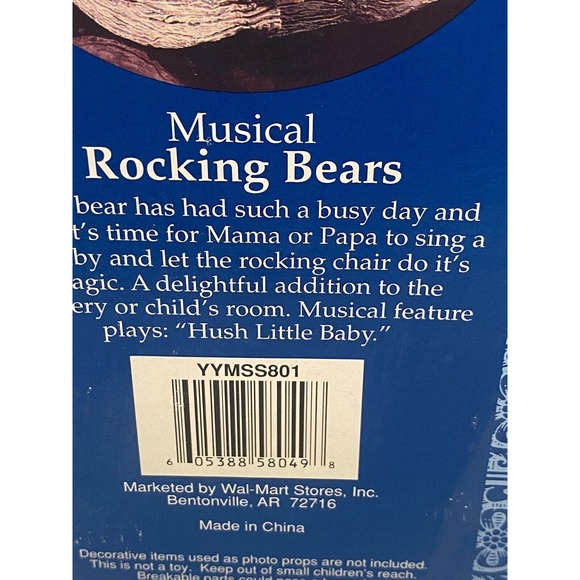 Vintage Classic Treasures Musical PAPA Bear Figurine Rocking Chair Music Box - Picture 4 of 8